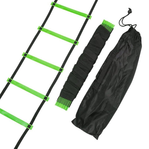 12 Rung Training Stairs Agility High-quality Plastic Portable Delicate Nylon Strap Ladders Fitness Soccer Speed Ladder 2019 New