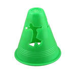 10pcs Inline Skating Skateboard Mark Cup Soccer Rugby Speed Training Equipment Space Marker Cones Slalom Roller Skate Pile Cup