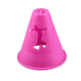 10pcs Inline Skating Skateboard Mark Cup Soccer Rugby Speed Training Equipment Space Marker Cones Slalom Roller Skate Pile Cup