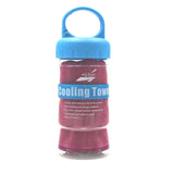 Hot Instant Ice Cooling Towel  With Towel Bottle For Cycling Running Jogging Gym Outdoor Sports Heat Relief Reusable Cool Towel