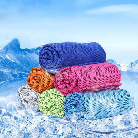 Microfiber Sport Towel Rapid Cooling Ice Face Towel Quick-Dry Beach Towels Summer Enduring Instant Chill Towels for Fitness Yoga