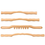 4 PCS Wooden Stick Effective Healthy Rob For Back Neck Shoulder Abdomen Leg Body Back Massage Relaxation Slimming Tool