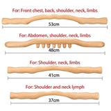 4 PCS Wooden Stick Effective Healthy Rob For Back Neck Shoulder Abdomen Leg Body Back Massage Relaxation Slimming Tool