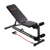 Everfit Adjustable FID Weight Bench Flat Incline Fitness Gym Equipment Durable Waterproof Oil Resistant For Home Office AU