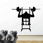 Bench Press V2 Gym Fitness Quote Weights Health Design Decal Sticker Wall Vinyl Art Decor Home Weights Dumbbell yw-78