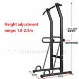 Multi-function Gym Body Workout Exercise Strength Fitness Equipment Double-bar Indoor Pull Up Horizontal Bar Power Tower B250KG