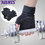 Hot Sports Fitness Body Buliding Training Gym Gloves Multifunction Men Women Sweat Absorption Resistance Weightlifting Gloves