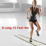 4 Styles 5/8/10/11 Rung Nylon Straps Training Ladders Agility Speed Ladder Stairs for Soccer and Football Speed Ladder Equipment