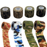 5m*5cm Outdoor Hunting Camo Stretch Bandage Shooting Cycling Tape for Gun Camo Wrap Rifle/Gun Hunting Camouflage Stealth Taps