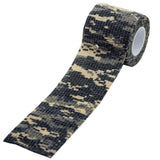 5m*5cm Outdoor Hunting Camo Stretch Bandage Shooting Cycling Tape for Gun Camo Wrap Rifle/Gun Hunting Camouflage Stealth Taps