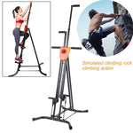 Digital Display Foldable Vertical Climber Climbing Machine Exercise Training Cardio Stepper Fitness Workout Gym Home Equipment