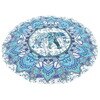 Boho Tapestry Yoga Beach Towels Colorful Beach Mattress Hamburger Ice Cream Table Cloth Cooling Beach Towel Round Blanket Picnic