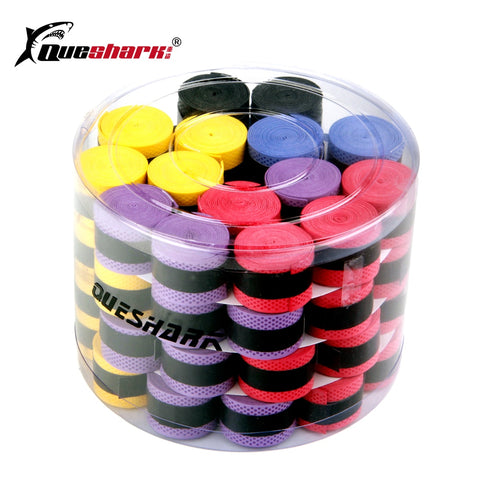 60pcs Tennis Racket Overgrips Anti-skid Sweat Absorbed Wrap Taps Badminton Racquet Grips Fishing Rod Grips Sweatband