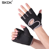 SKDK Gym Fitness Gloves Breathable Body Building Training Wrist Gloves Weight Lifting Silica Gel Anti-Skid Sports Workout Gloves