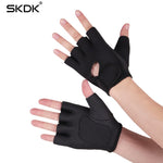 SKDK Gym Fitness Gloves Breathable Body Building Training Wrist Gloves Weight Lifting Silica Gel Anti-Skid Sports Workout Gloves