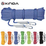 XINDA Escalada 10M Professional Rock Climbing Rope Rappelling 10.5mm Diameter  High Strength Cord Safety Rope Survival Rope