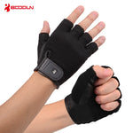 Boodun Breathable Sport Gym Gloves with Palm Leather Half Finger Crossfit Fitness Gloves Weight Lifting Barbell Accessories