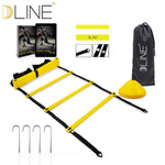 Durable 12 rung 16.5 Feet 5M Agility Ladder for Soccer Speed Training with Carry Bag Outdoor  Fitness Equipment