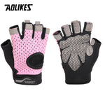 AOLIKES Professional Gym Gloves Exercise Gloves Women Men Hands Protecting Breathable Sports Gloves Fitness Weight-lifting