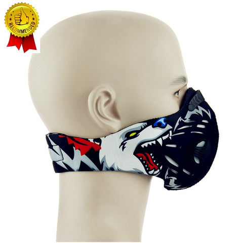 Free Size Air Filter Sport Face Mask Training Bicycle Cycling Half Face Mask Bike Running Jogging Facemask Anti Pollution Mask