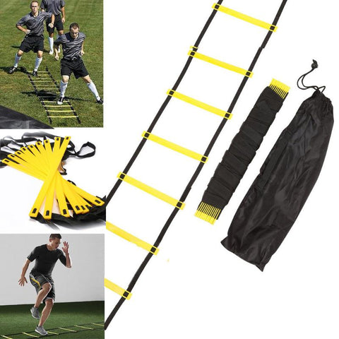 10 Rung 15 Feet 5M Foldable Agility Ladder for Soccer Football Sports Speed Ladder Feet Training Equipment With Strage Bag