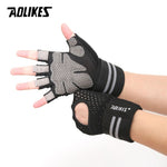 AOLIKES Professional Gym GlovesExercise Gloves Men Hands Protecting Breathable Sports Gloves Sport Fitness Weight-lifting Gloves