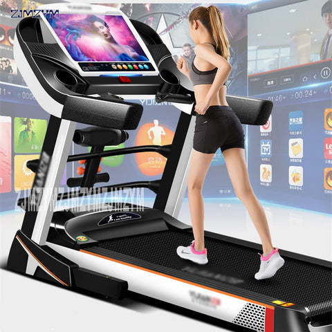 15.6 inch family run treadmill Color screen WIFI multi-function electric Treadmill For house Fitness Equipment  Running 8096