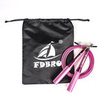 FDBRO Adjustable Jumping Rope Aluminum Speed Crossfit Training Workout Exercise Fitness Equipment MMA Boxing Gym Skipping Rope