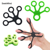 1Pcs Finger Hand Grip Silicone Strength Trainer Resistance Band Hand Ring Gripper Fitness Workout Expander Strengthener 3 Levels