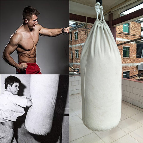 60/80/100/120/150/200cm Thickened Blue Canvas Punching Bag Unfilled Crossfit Heavy Duty Boxing Bags Muay Thai Boxsack Sand Bag