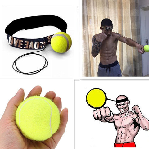 Mounchain Fight Elastic Ball with Head Band for Reaction Speed Training Boxing Punch Exercise