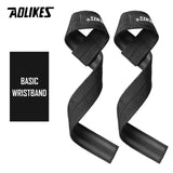 AOLIKES 1 Pair Weightlifting Wristband Sport Professional Training Hand Bands Wrist Support Straps Wraps Guards For Gym Fitness