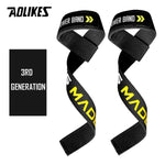 AOLIKES 1 Pair Weightlifting Wristband Sport Professional Training Hand Bands Wrist Support Straps Wraps Guards For Gym Fitness