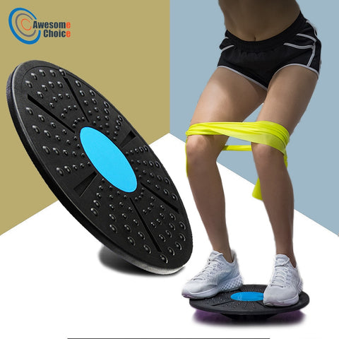 360 Degree Rotation Balance Board Massage Disc Plastic Round Plates Board Gym Waist Twisting exerciser Loading 150kg