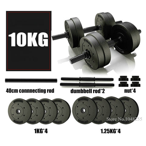 10/20/30KG Men's household dumbbells, adjust weight fitness equipment barbell, upgrade dumbbell bag set