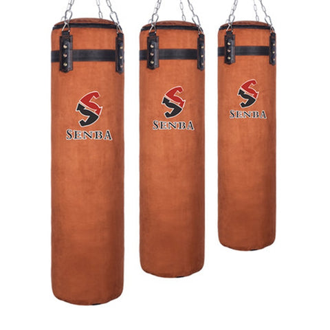 120cm Cowhide Kick Boxing Punching Bag Sandbag For Adult MMA Muay Thai Taekwondo Sport Fitness Training Exercise Equipment boxe