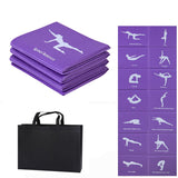 PVC Foldable Yoga Mat Exercise Pad Thick Non-slip Folding Gym Fitness Mat Pilates Supplies Floor Play Mat