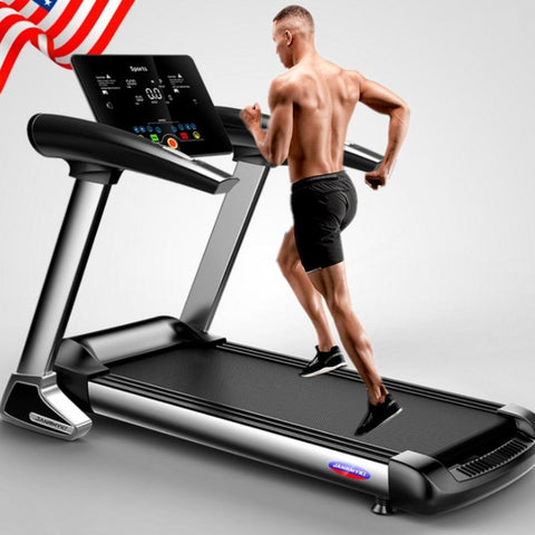 HD Color Screen Electric Treadmill Bluetooth Folding Treadmill for Home Exercise Run Training Indoor Sports for House Treadmills