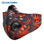 Men Outdoor Cycling Mask Women Activated Carbon Dust-proof Cycling Face Mask Anti-Pollution Bicycle Bike Outdoor Training Mask