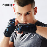 REXCHI Professional Gym Fitness Gloves Power Weight Lifting Fingerless Crossfit Workout Bodybuilding Glove Sports Equipment