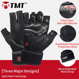 TMT Gym Gloves Crossfit Dumbbell Sports Weight Lifting Gloves Breathable Anti-Slip Gasket for Exercise Fitness Lose Weight Man