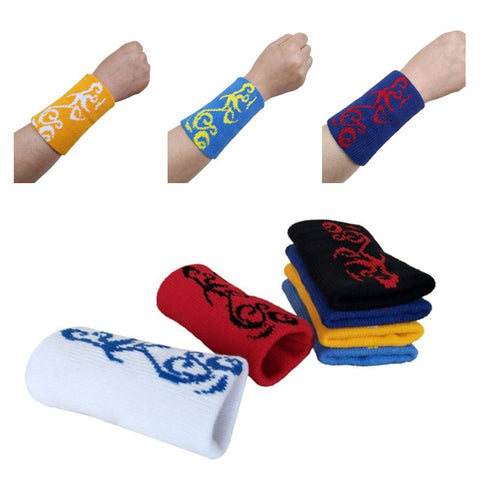 1pc New HOT Wristbands Sport Sweatband Hand Band Sweat Wrist Support Brace Wraps Guards For Gym Volleyball Basketball Sports