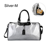 Women Silver Fitness Gym Bag Traveling Bags Glitter Sac De Sport For Men Training Travel Tas Sports Outdoor Gymtas Sporttas xa32