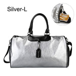 Women Silver Fitness Gym Bag Traveling Bags Glitter Sac De Sport For Men Training Travel Tas Sports Outdoor Gymtas Sporttas xa32