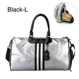 Women Silver Fitness Gym Bag Traveling Bags Glitter Sac De Sport For Men Training Travel Tas Sports Outdoor Gymtas Sporttas xa32