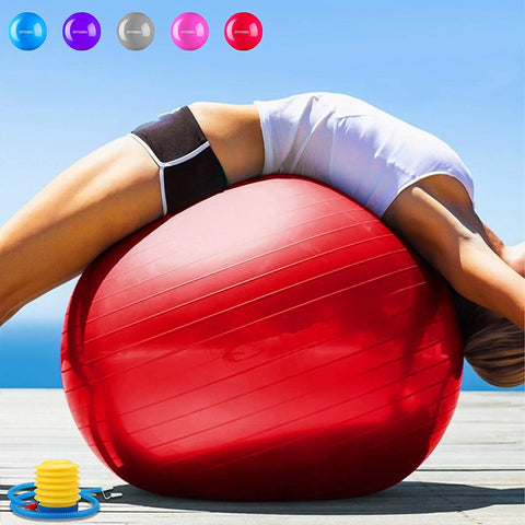 45CM Sports Yoga Balls Bola Pilates Fitness Ball Exercise Gym Balance Fitball Exercise Pilates Workout Massage Ball