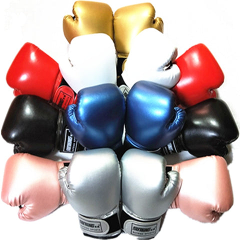 Cheap 2-8 Years Kids Boxing Gloves For Fun Muay Thai Fight Sanda Martial Arts Bag Punching Training Mitts Gear 2019 DEO