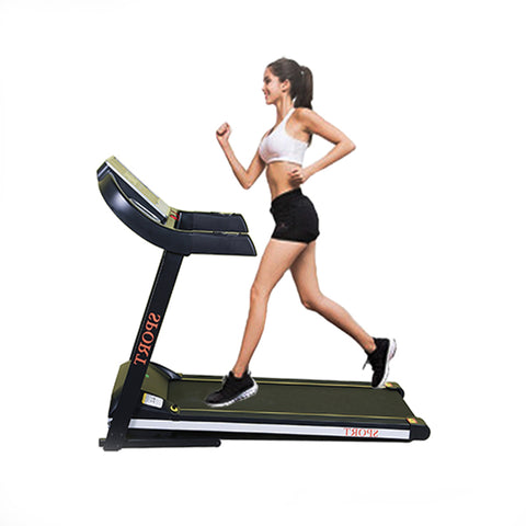 Indoor gym fitness equipment multi-function pedometer treadmill large weight hand folding fitness machine for home use