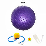 75CM 85CM Message Point Yoga Balls Fitness Gym Balance Fitball Exercise Pilates Workout Barbed Massage Ball with Free Air Pump