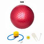 75CM 85CM Message Point Yoga Balls Fitness Gym Balance Fitball Exercise Pilates Workout Barbed Massage Ball with Free Air Pump